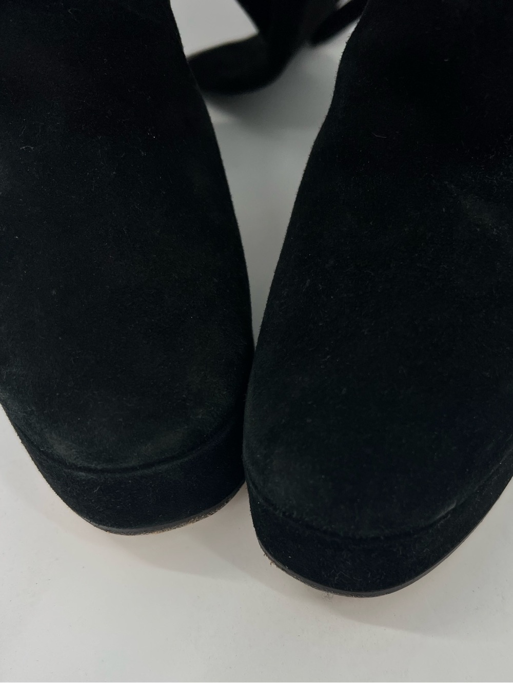 Gucci Madame Black Suede Knee High Boots Size 37 / US 6 - Picture 7 of 10